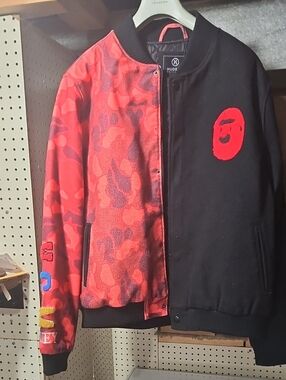 Hudson Jeans Red & Black Mens Jacket Size 3x